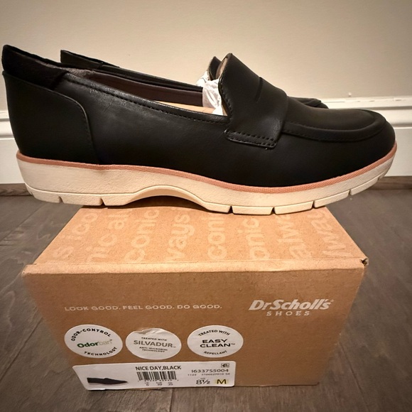 Dr. Scholl's Nice Day, Black Loafers, comfort shoe, odorban, size: 8.5M NWT - Picture 5 of 9